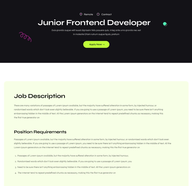 Career Details Screen